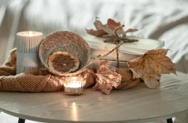 jesienne kolory we wnętrzu