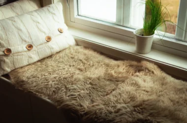 Dywan z owczej skóry